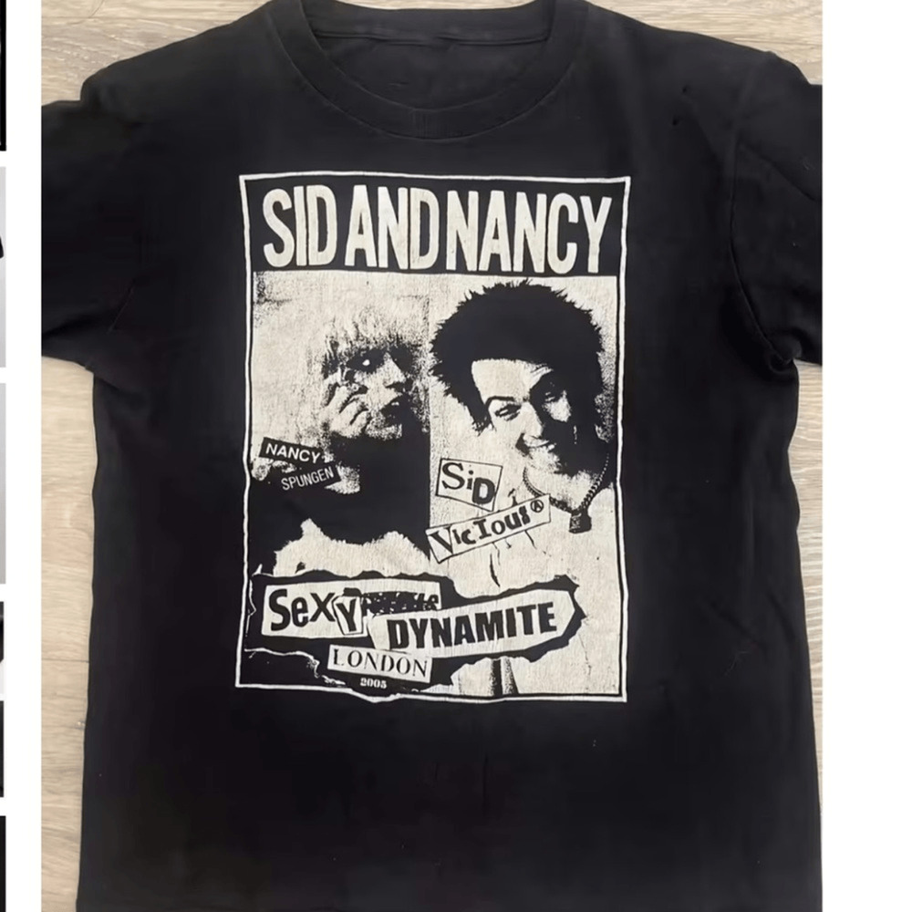 NEW Black Sid and Nancy Graphic T-Shirt